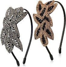 2 Pieces Flapper Headband