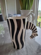 Fabulous Tall Size Whittard Of Chelsea 3D Zebra Mug. Measuring 15cm In Height