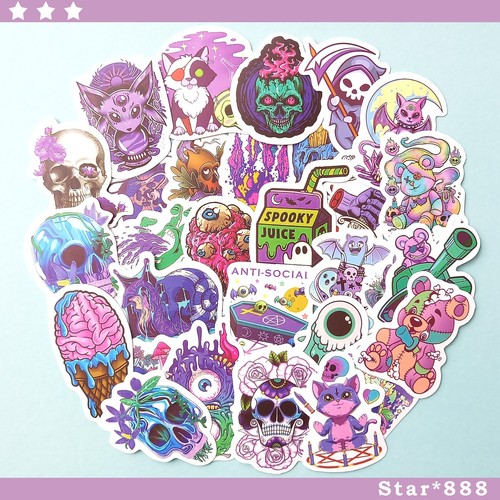 Monster stickers goth rock - 35,