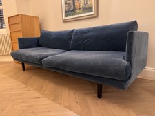 Love Your Home, 4 seater Ottilie Sofa in Adriatic Stain Resistant Velvet