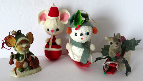 Vtg mouse christmas - vtg,