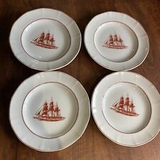 Wedgwood Georgetown Collection Flying Cloud Luncheon Plates 9"Ann McKim1833 x 4
