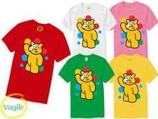 Kids Men Women Spotty Pudsey Bear T-Shirt Charity Children In Need Top Tee Gift