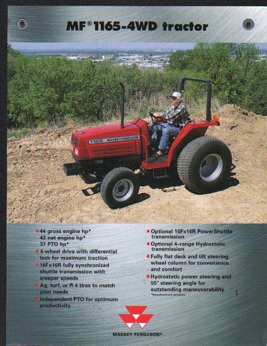 Massey ferguson 1165 4wd - ferguson, mf