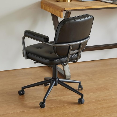 Genuine leather office chair - leather,