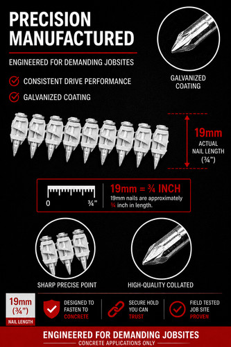 Hilti concrete nails - ¾″,
