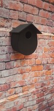 Small Bird House Black Wall Or