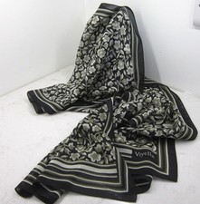 LONG VIYELLA SCARF BLACK BROWN
