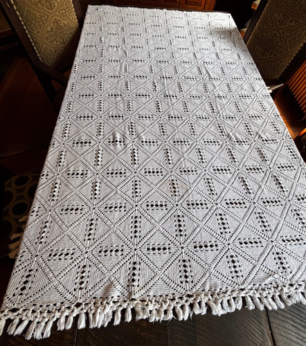 Hand made heavy cotton - cotton, crochet