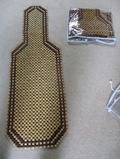 Pair of Vintage Wooden Beaded Car Seat Covers High Quality, rarely used