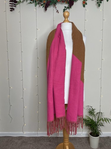 Pink brown colour block - m&s,
