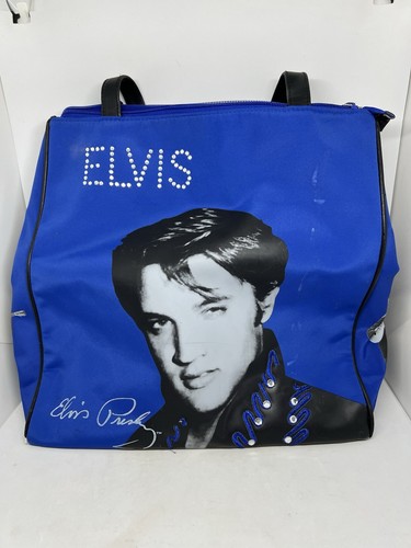 Elvis purse tote handbag blue - elvis,