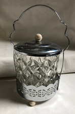VINTAGE Retro Glass Stainless