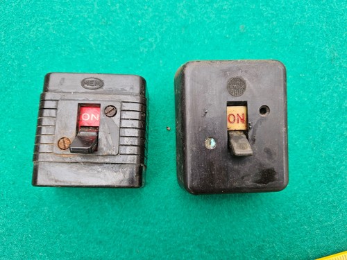 Vintage bakelite switch off - switch,