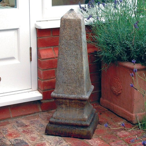 Obelisk stone garden ornament - obelisk,