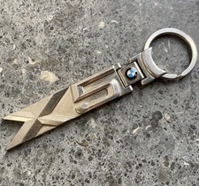 BMW X5 chrome metal key ring OEM