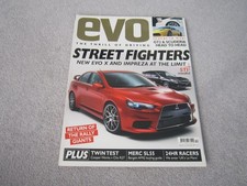 Evo magazine ,December 2007 , Street fighters ,Evo x and Impreza