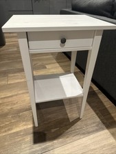 IKEA Hemnes White Wood Bedside Table
