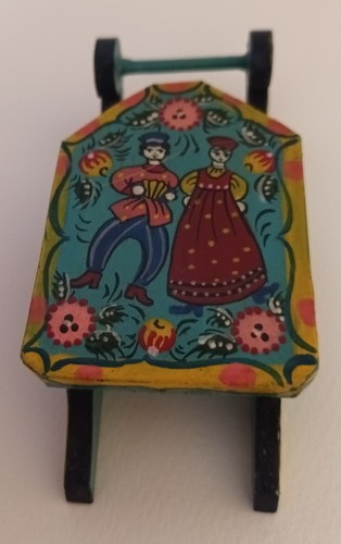 Vintage wooden painted - ,