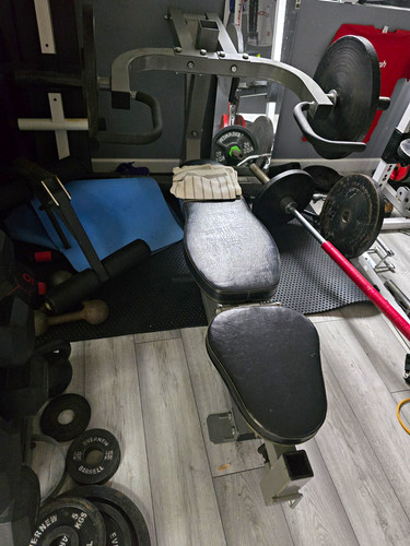 Adjustable steel bench - adjustable, press