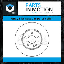 2x Brake Discs Pair Vented