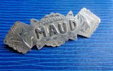 Sterling Silver Name Brooch