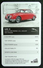 1 x info card Jaguar car MK II