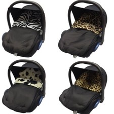 Animal print car seat footmuff - animal,