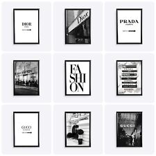 Fashion store prints glamour wall art designer quote beauty posters A2 A3 A4