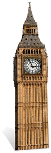 Big ben clock cardboard - big,