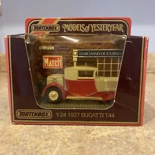 Matchbox Bugatti T44 Y24 1927 Toy Car Model Box Vintage Collectable 1:38