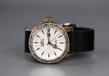 Invicta Excalibur Iridescent 23114 Black Leather Japanese Quartz Watch