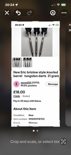 New eric bristow style - style, knurled
