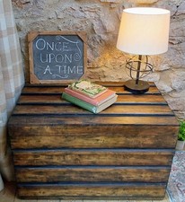 Antique Wooden Steamer Trunk