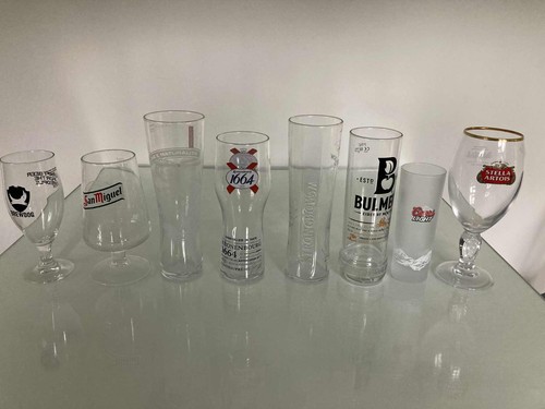 Branded beer cider glasses - 8,