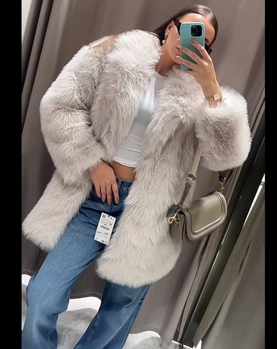 Zara new woman faux fur - zara,