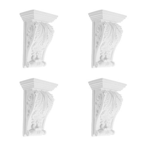 4pcs white decorative - 4pcs,