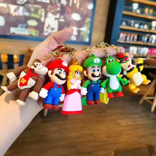 Cartoon mario keyring anime - cartoon,