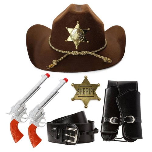 Western sheriff costume set - western,