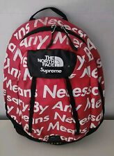 FW15 Supreme x The North Face By Any Means Base Camp Crimp Backpack Red BAMN bag