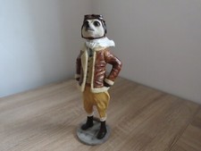 Country Artists Magnificent Meerkats CA02899 Bader Figurine, Gift WW2 RAF Pilot