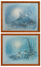 2x VINTAGE PRINTS OF ANDRES ORPINAS; FRAMED