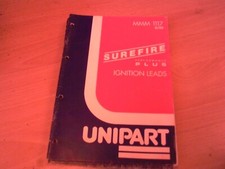 Unipart Surefire Ignition lead  application Catalogue 1989