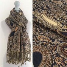 Large Paisley Floral Pashmina