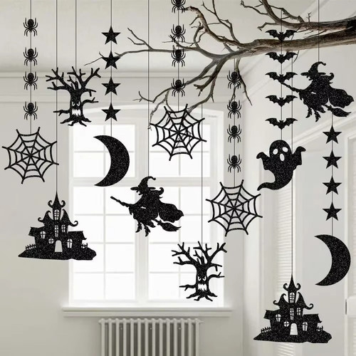 6pcs halloween hanging banner - 6pcs,
