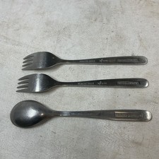 3 Vintage British Airways Airline Cutlery Stainless Steel Aeronautica spoon fork