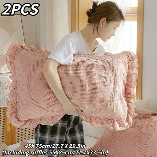 Cotton gauze ruffle frill - 2x,
