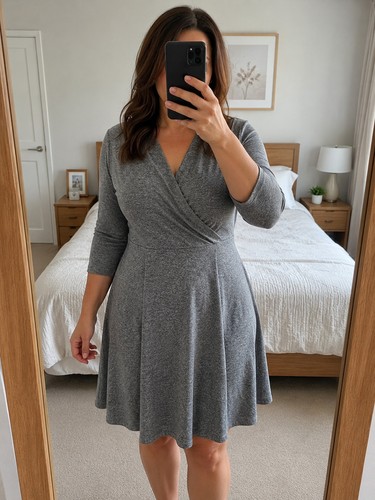 Feminine wrap over fine - wrap, knit