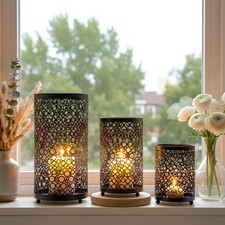3PCS Outdoor Candle Lantern