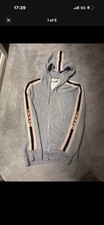 Men’s Grey Gucci Tape Hoodie